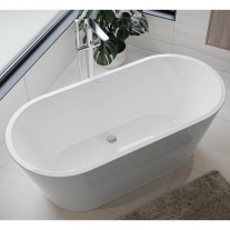 Cada Freestanding, Cersanit, Crea, ovala, alb