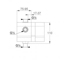 Corp incastrat, Kludi, pentru baterii cada - dus
