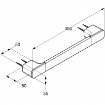 Bara de sprijin pentru cada, Kludi, E2, crom