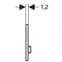 Clapeta de actionare, Geberit, Sigma50, crom lucios
