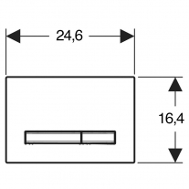 Clapeta de actionare, Geberit, Sigma50, alb