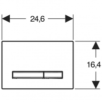 Clapeta de actionare, Geberit, Sigma50, negru