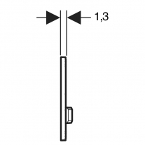 Clapeta de actionare, Geberit, Sigma50, negru