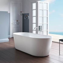 Cada freestanding Florida, Ava 167.5, cu instalatie completa, ovala, alb
