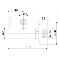 Robinet coltar, AlcaPlast, cu filtru 1/2, bronz antic