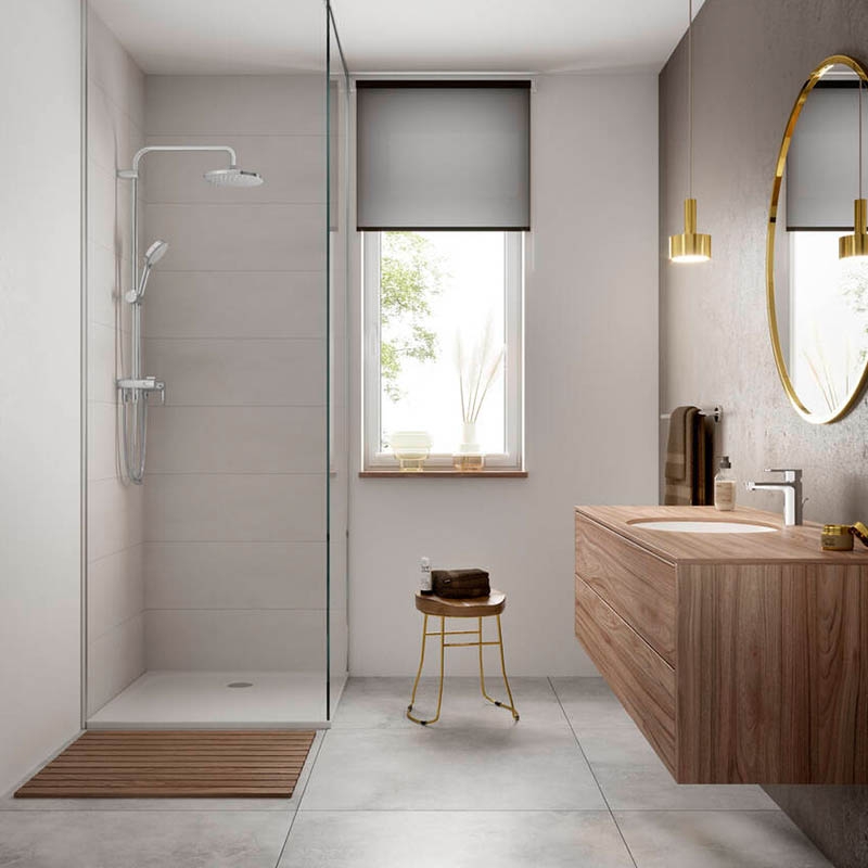Baterie dus, Hansgrohe, Vernis Blend, negru mat