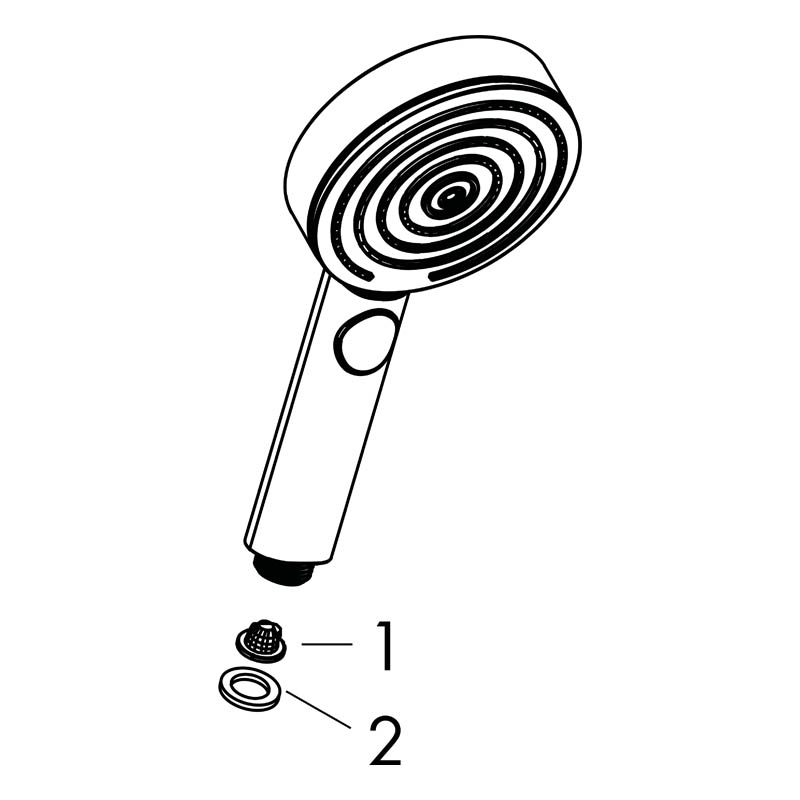 Para de dus Hansgrohe, Pulsify Select 105, 3 jeturi, crom