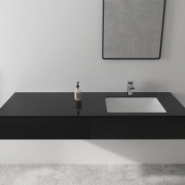 Baterie lavoar, Hansgrohe, Vernis Shape 100, cu ventil pop-up, negru mat