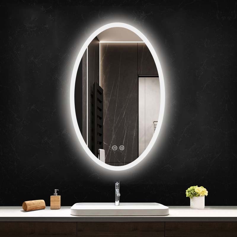 Oglinda Fluminia, Picasso, cu iluminare LED exterior, 50 x 80 cm