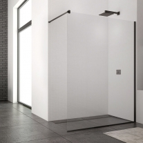 Paravan de dus SanSwiss, Easy, 70 x 200 cm, profil negru mat