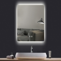 Oglinda Fluminia, Morris Ambient, dreptunghiulara, cu iluminare LED, 3 culori