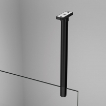 Paravan de dus SanSwiss, Easy, 80 x 200 cm, profil negru mat