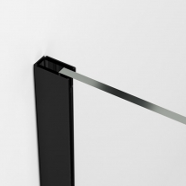 Paravan de dus SanSwiss, Easy, 110 x 200 cm, profil negru mat