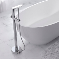 Baterie freestanding, Ferro, Fiesta, pentru cada si dus, crom