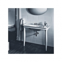 Lavoar suspendat, Hatria, Dolcevita, 100 cm, alb