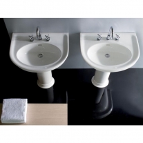 Lavoar suspendat, Hatria, Dolcevita, 70 cm, alb