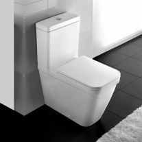 Vas WC stativ, Hatria, Erika Pro Q, back-to-wall, monobloc, alb 
