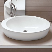 Lavoar pe blat Hatria, Nido, 75 cm, oval, alb