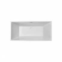 Cada freestanding Hatria, Roma, dreptunghiulara, cu instalatie, alb
