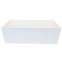 Cada freestanding Hatria, Roma, dreptunghiulara, cu instalatie, alb