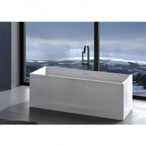 Cada freestanding Hatria, Roma, dreptunghiulara, cu instalatie, alb