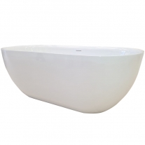 Cada freestanding Hatria, Tiberis, cu instalatie, alb