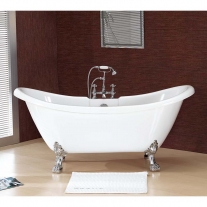Cada freestanding Florida, Garda New 175, cu instalatie completa, alb