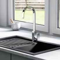 Baterie stativa bucatarie Ferro, Zicco, crom