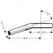Para de dus, Hansgrohe, Rainfinity 130, 3 jeturi, auriu lucios
