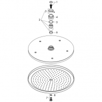 Palarie de dus, Hansgrohe, Croma 280 Air, auriu lucios