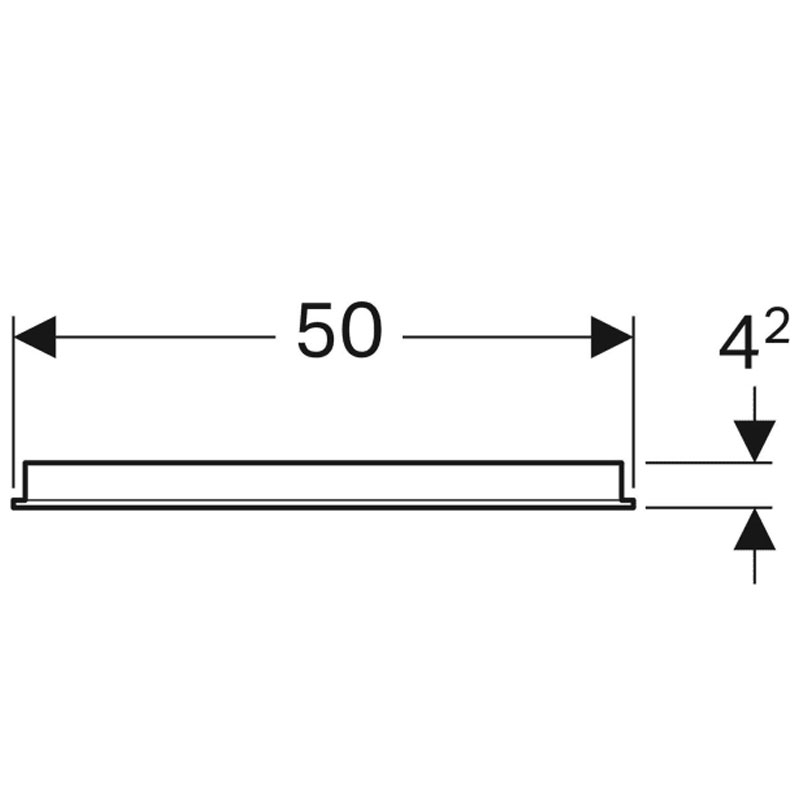 Oglinda cu iluminare LED, Geberit, Option Basic, dreptunghiulara, 50 x 65 cm