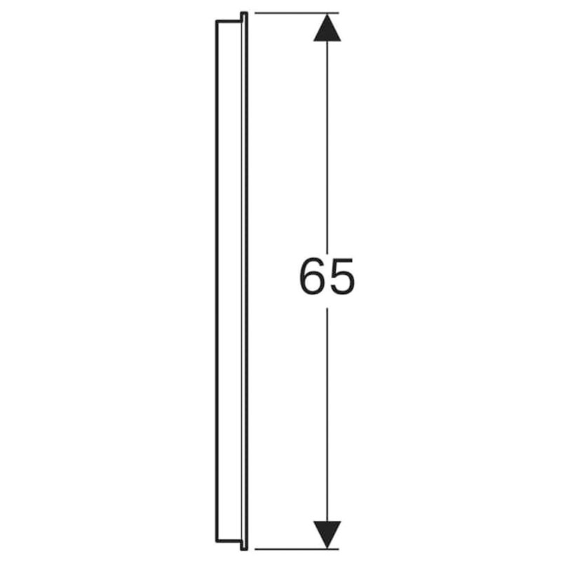 Oglinda cu iluminare LED, Geberit, Option Basic, dreptunghiulara, 60 x 65 cm