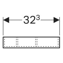 Modul pentru sertar, Geberit, Xeno2, pentru mobilier de lavoar, gri