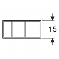 Modul pentru sertar, Geberit, Xeno2, pentru mobilier de lavoar, gri