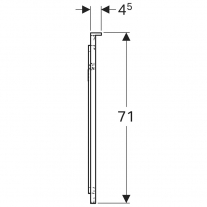 Oglinda cu iluminare LED, Geberit, Xeno2, dreptunghiulara, 90 x 71 cm