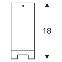 Cuier pentru prosop, Geberit, Xeno2, lava mat