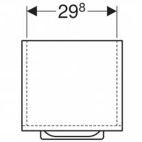 Dulap suspendat, Geberit, Selnova Square, 65 cm, alb lucios