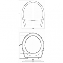Capac WC, Kolo, Idol, cu soft close, alb
