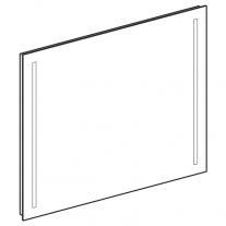 Oglinda cu iluminare LED, Geberit, Option Basic, dreptunghiulara, 80 x 65 cm