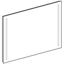 Oglinda cu iluminare LED, Geberit, Option Basic, dreptunghiulara, 90 x 65 cm