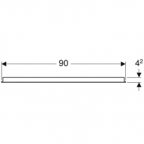 Oglinda cu iluminare LED, Geberit, Option Basic, dreptunghiulara, 90 x 65 cm