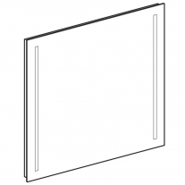 Oglinda cu iluminare LED, Geberit, Option Basic, dreptunghiulara, 70 x 65 cm