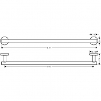 Portprosop Hansgrohe, Logis Universal, 60 cm, crom