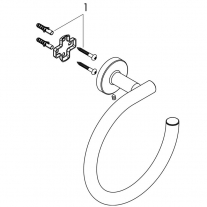Portprosop Hansgrohe, Logis Universal, rotund, crom
