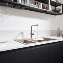 Baterie de bucatarie monocomanda cu pipa extractabila, sBox, Hansgrohe, Talis M54 270, crom