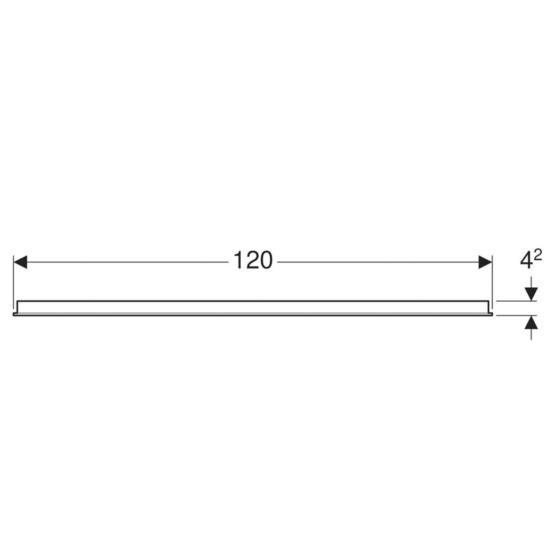 Oglinda cu iluminare LED, Geberit, Option Basic, dreptunghiulara, 120 x 65 cm