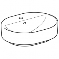 Lavoar pe blat, Geberit, VariForm, 40 x 50 cm, alb