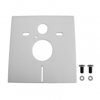 Set rezervor incastrat Geberit, Duofix, cu set fixare si clapeta alba, Delta 51, pentru vase WC suspendate