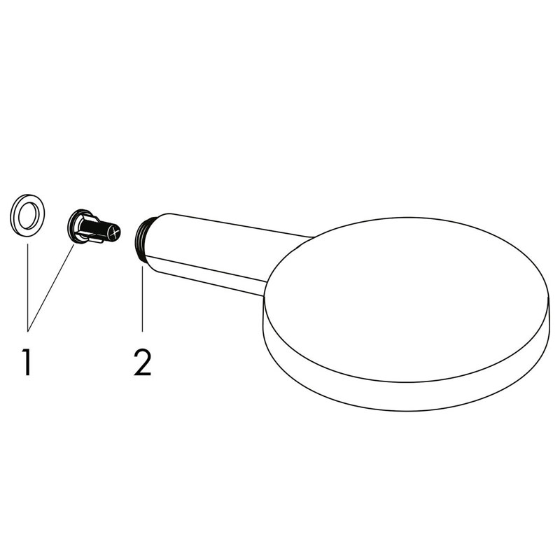 Para de dus, Hansgrohe, Raindance Select S 120, 3 jeturi, alb mat