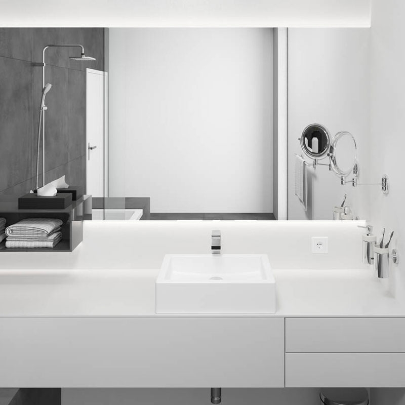 Baterie lavoar fara ventil, Hansgrohe, Vernis Shape 190, crom